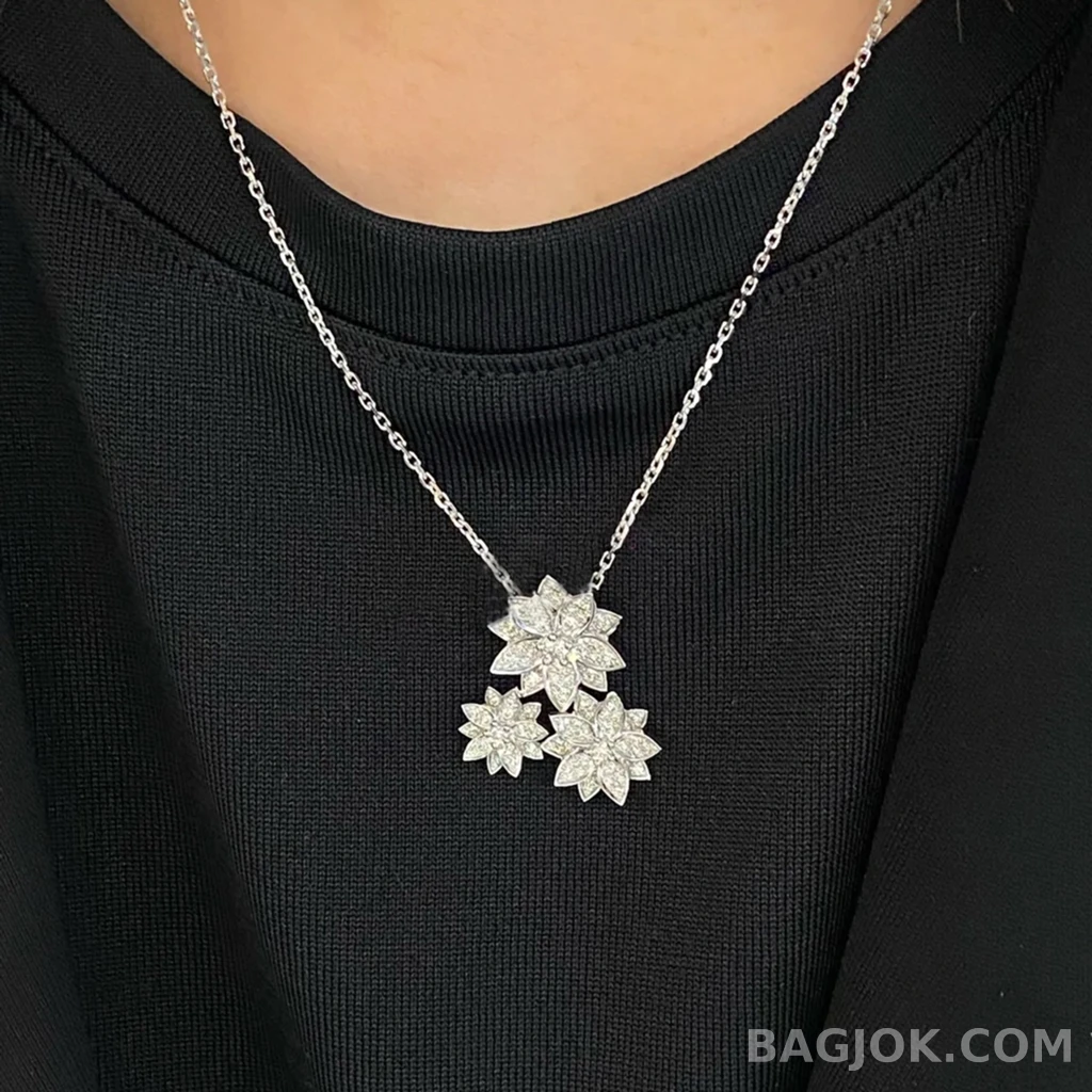 반클리프 아펠 Van Cleef & Arpels Lotus 목걸이 상세 이미지