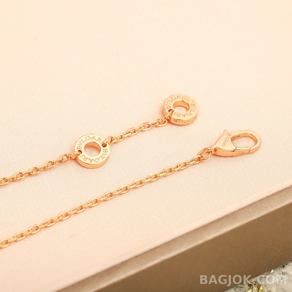 불가리 Bulgari Serpenti Viper 핑크 스톤 목걸이 상세 이미지