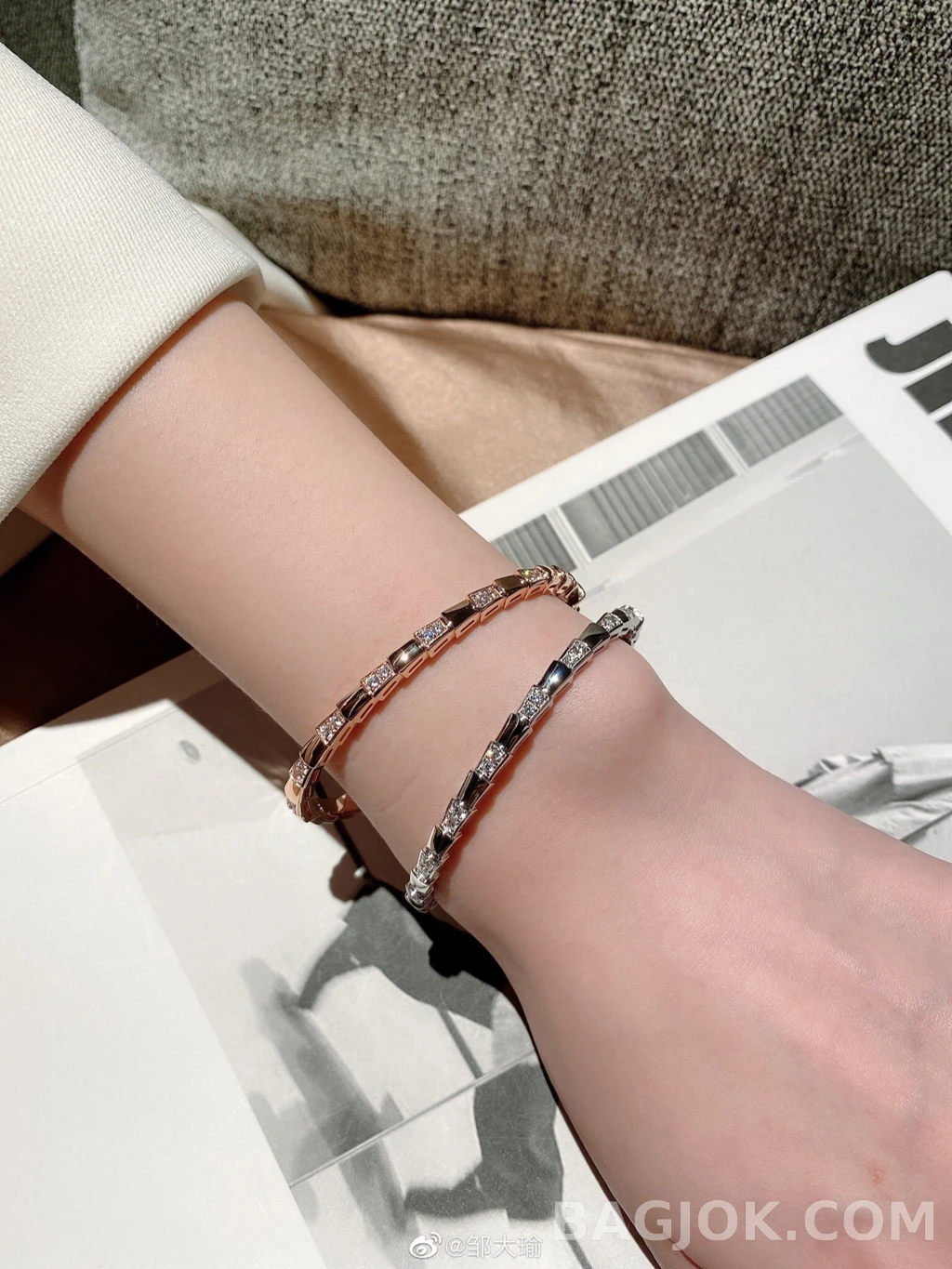 불가리 Serpenti Viper Diamond Pavé 브레이슬릿 상세 이미지