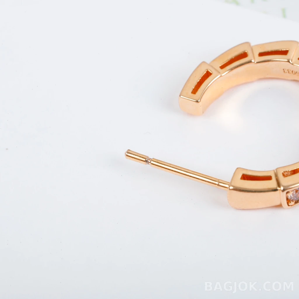 불가리 Bulgari Serpenti Viper half Pavé 귀걸이 상세 이미지