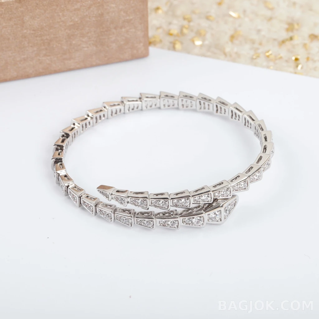 불가리 Bulgari Serpenti Pavé 싱글 코일 브레이슬릿 상세 이미지