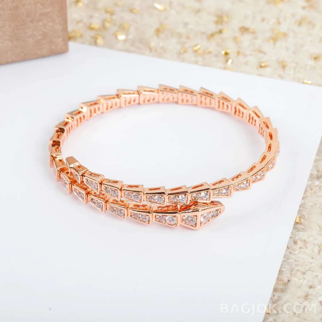 불가리 Bulgari Serpenti Pavé 싱글 코일 브레이슬릿 상세 이미지