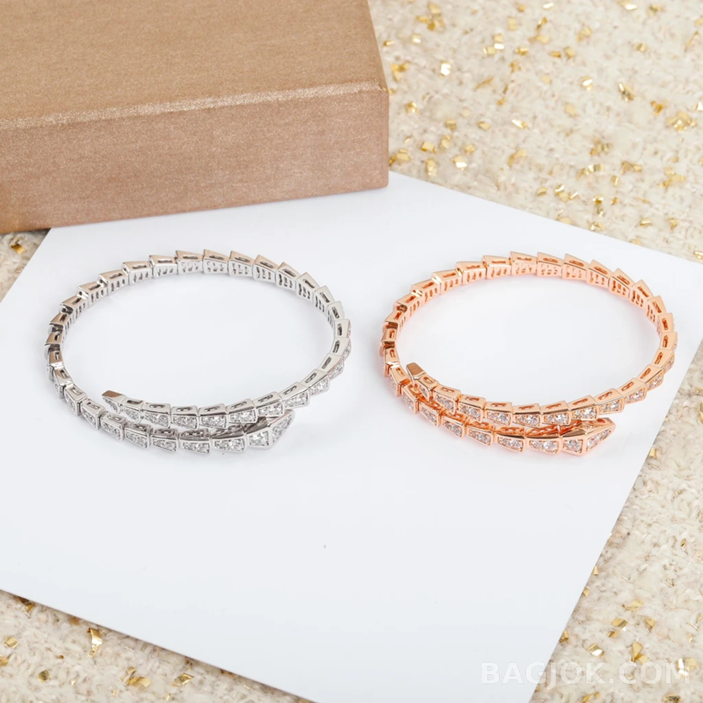 불가리 Bulgari Serpenti Pavé 싱글 코일 브레이슬릿 상세 이미지