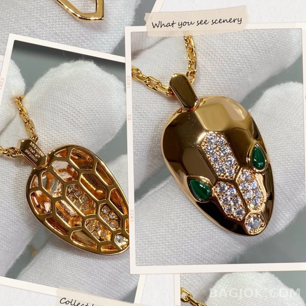 불가리 Bvlgari Serpenti Malachite 목걸이 상세 이미지