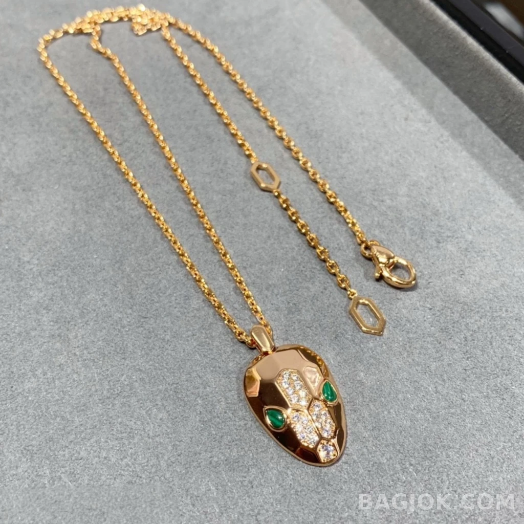 불가리 Bvlgari Serpenti Malachite 목걸이 상세 이미지