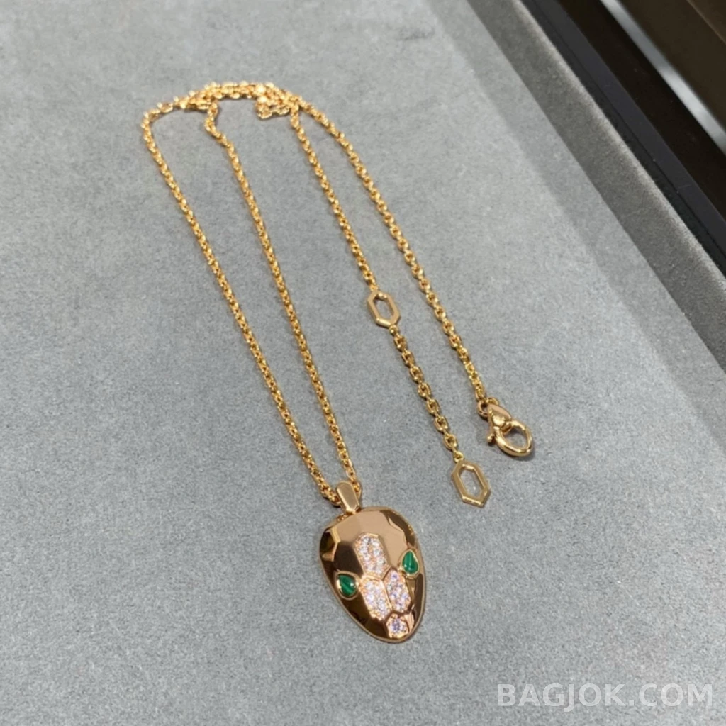 불가리 Bvlgari Serpenti Malachite 목걸이 상세 이미지