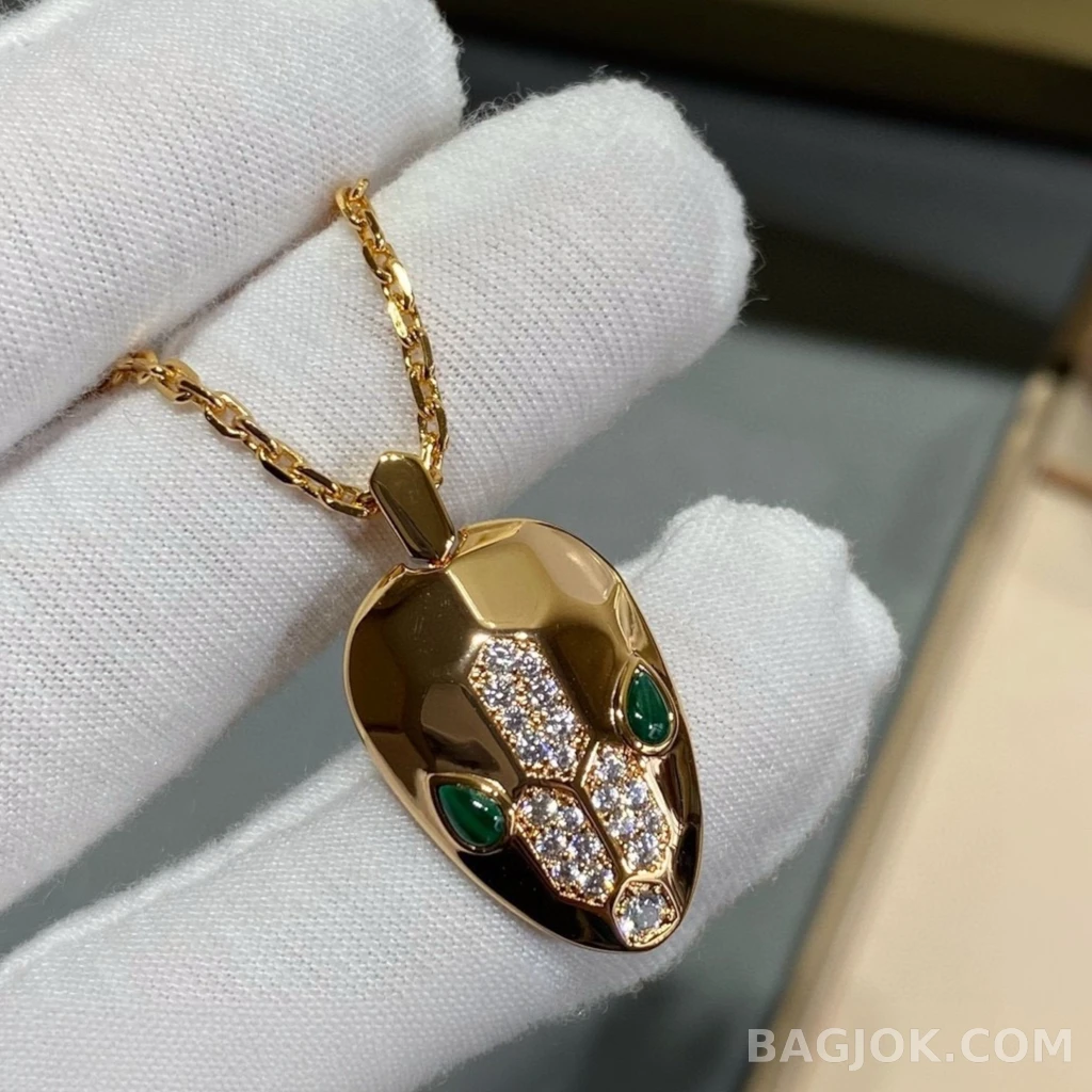 불가리 Bvlgari Serpenti Malachite 목걸이 상세 이미지
