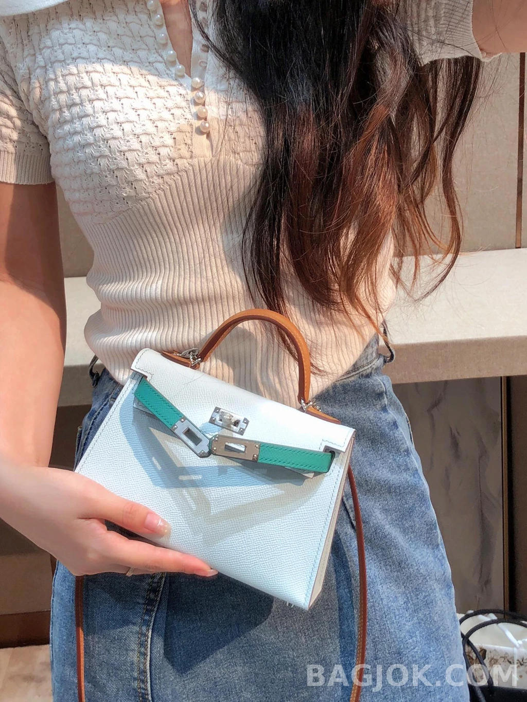 에르메스 Hermes 켈리백 19 토고 트리컬러 상세 이미지