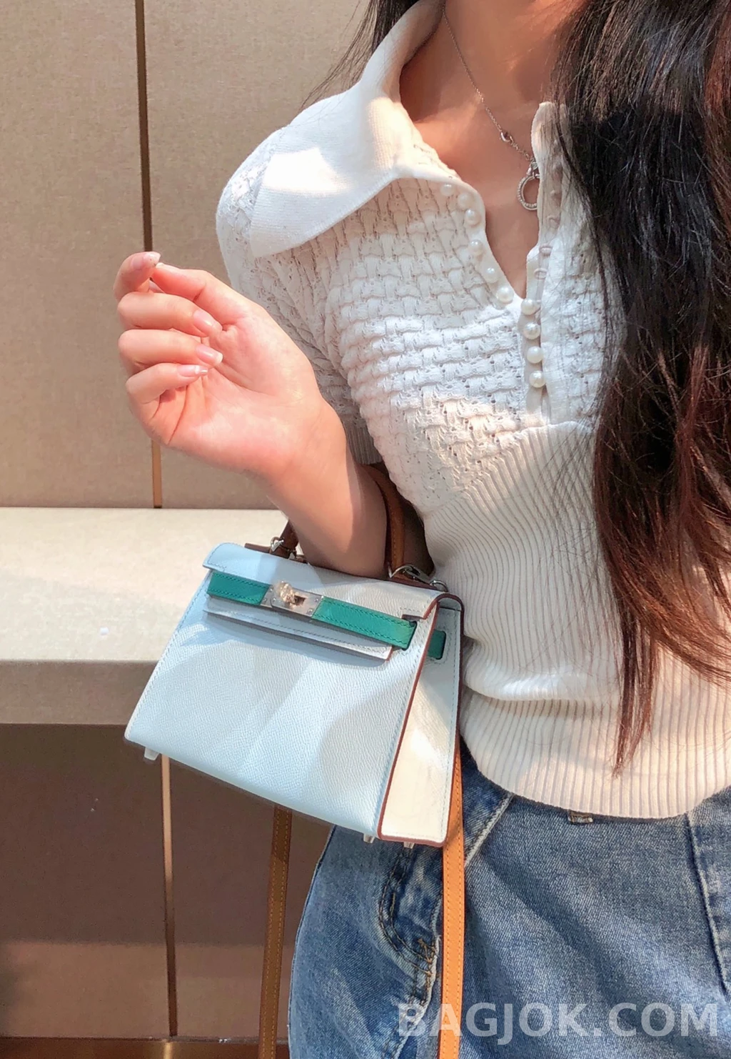 에르메스 Hermes 켈리백 19 토고 트리컬러 상세 이미지