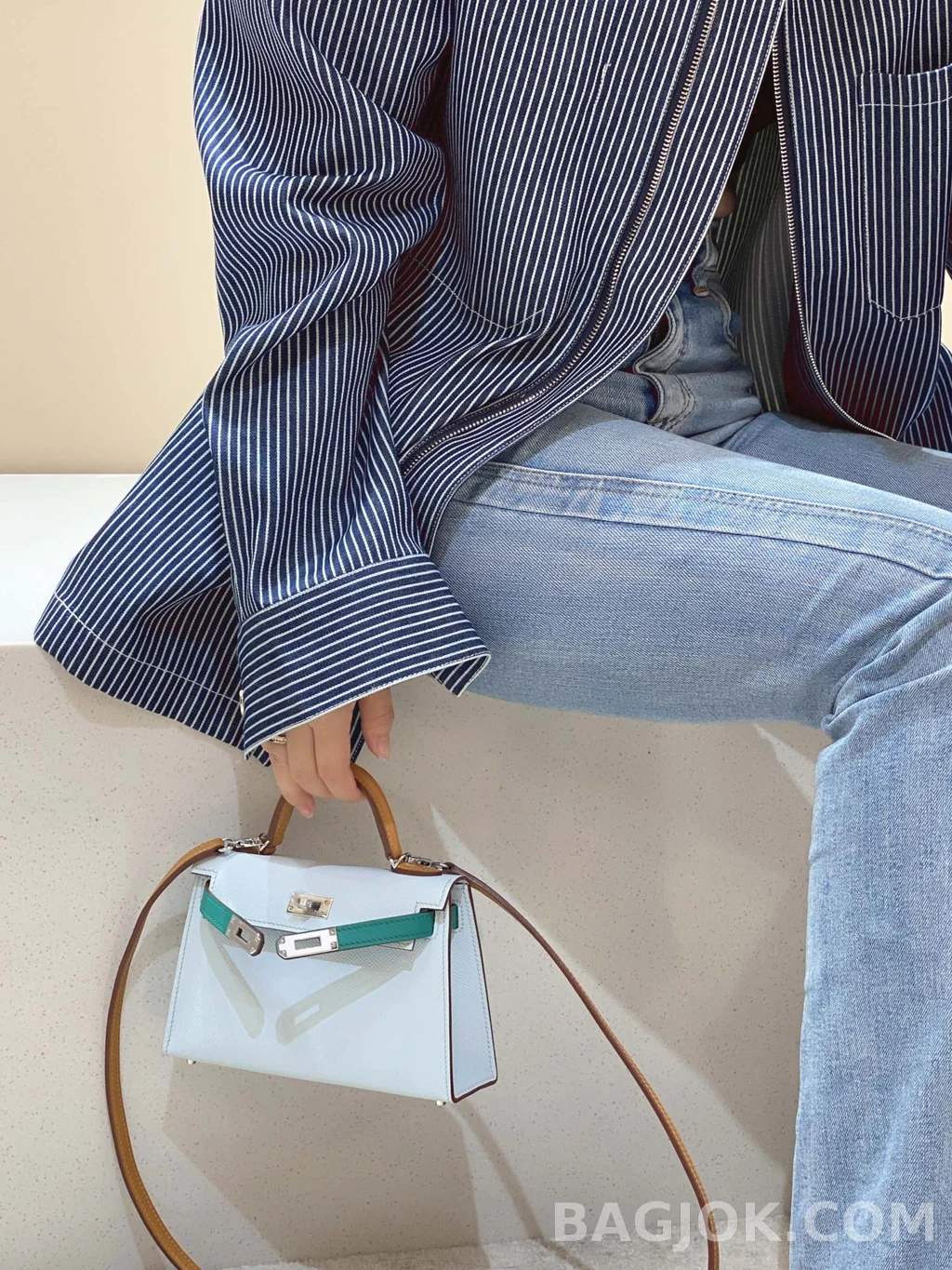에르메스 Hermes 켈리백 19 토고 트리컬러 상세 이미지
