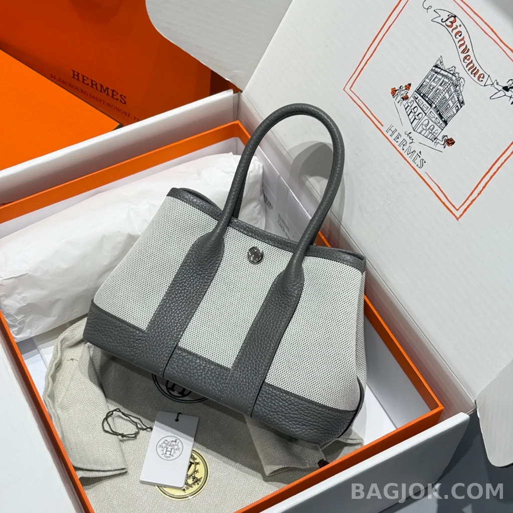 에르메스 Hermes 가든파티 미니 23 캔버스×네곤다 레더 상세 이미지