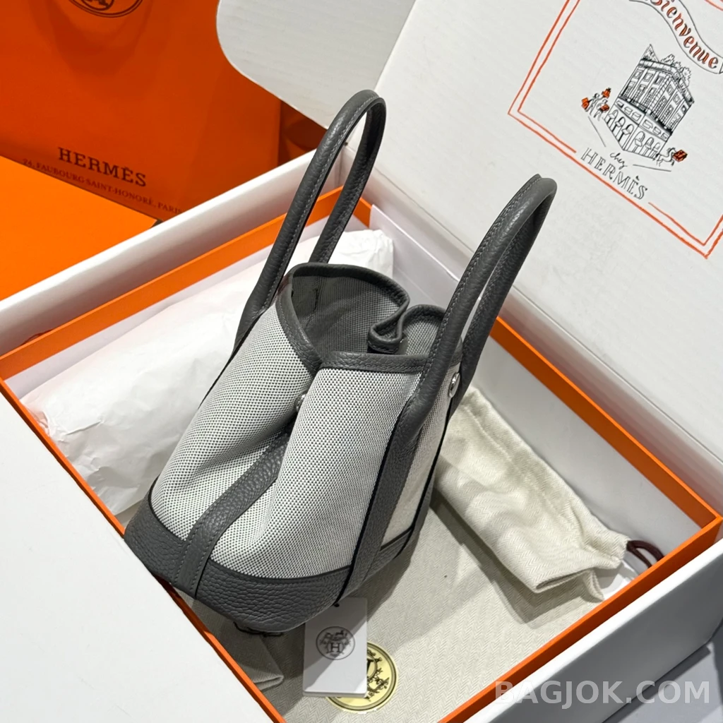 에르메스 Hermes 가든파티 미니 23 캔버스×네곤다 레더 상세 이미지