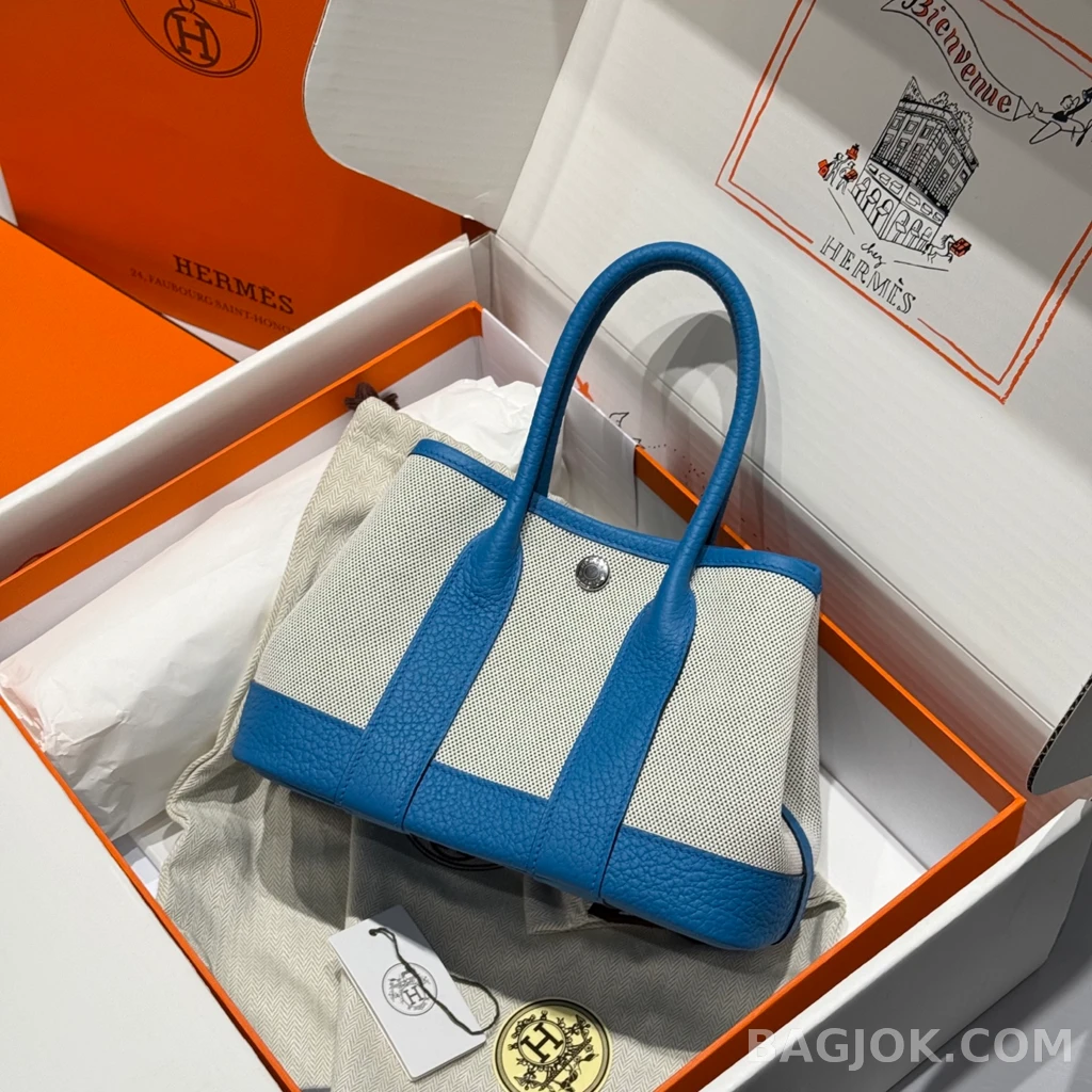 에르메스 Hermes 가든파티 미니 23 캔버스×네곤다 레더 상세 이미지