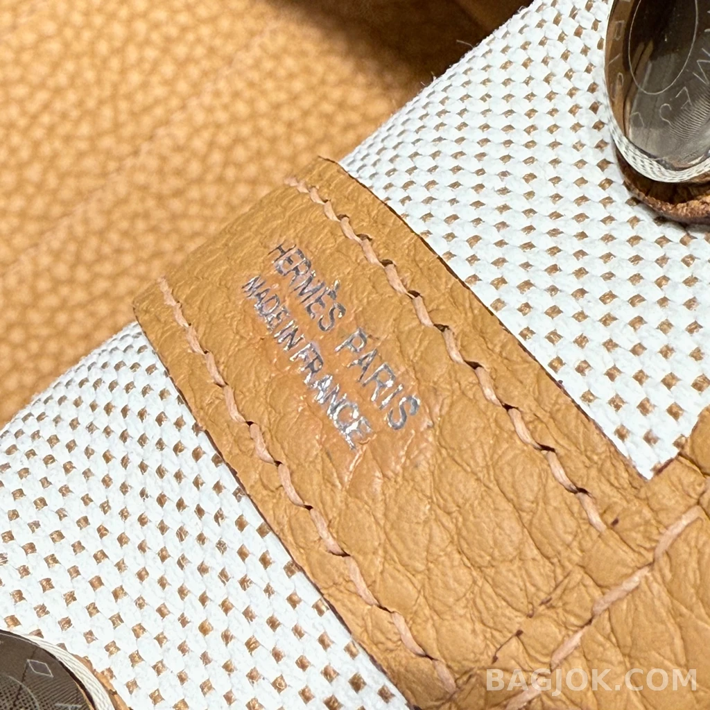 에르메스 Hermes 가든파티 미니 23 캔버스×네곤다 레더 상세 이미지