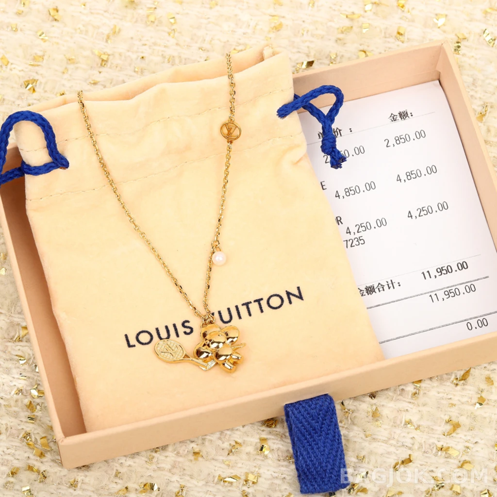 루이비통 Louis Vuitton 테니스 플라워 로고 목걸이 상세 이미지