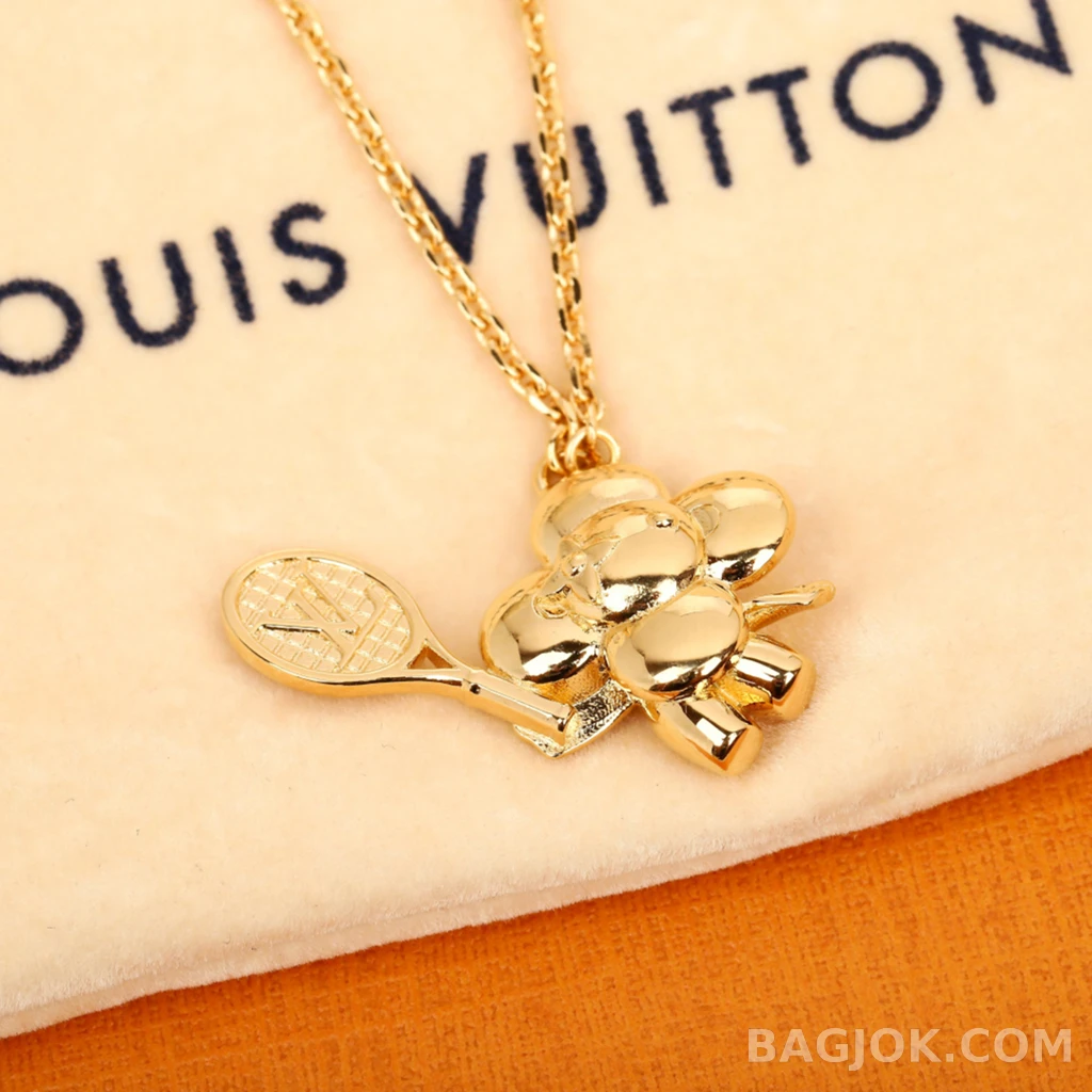 루이비통 Louis Vuitton 테니스 플라워 로고 목걸이 상세 이미지