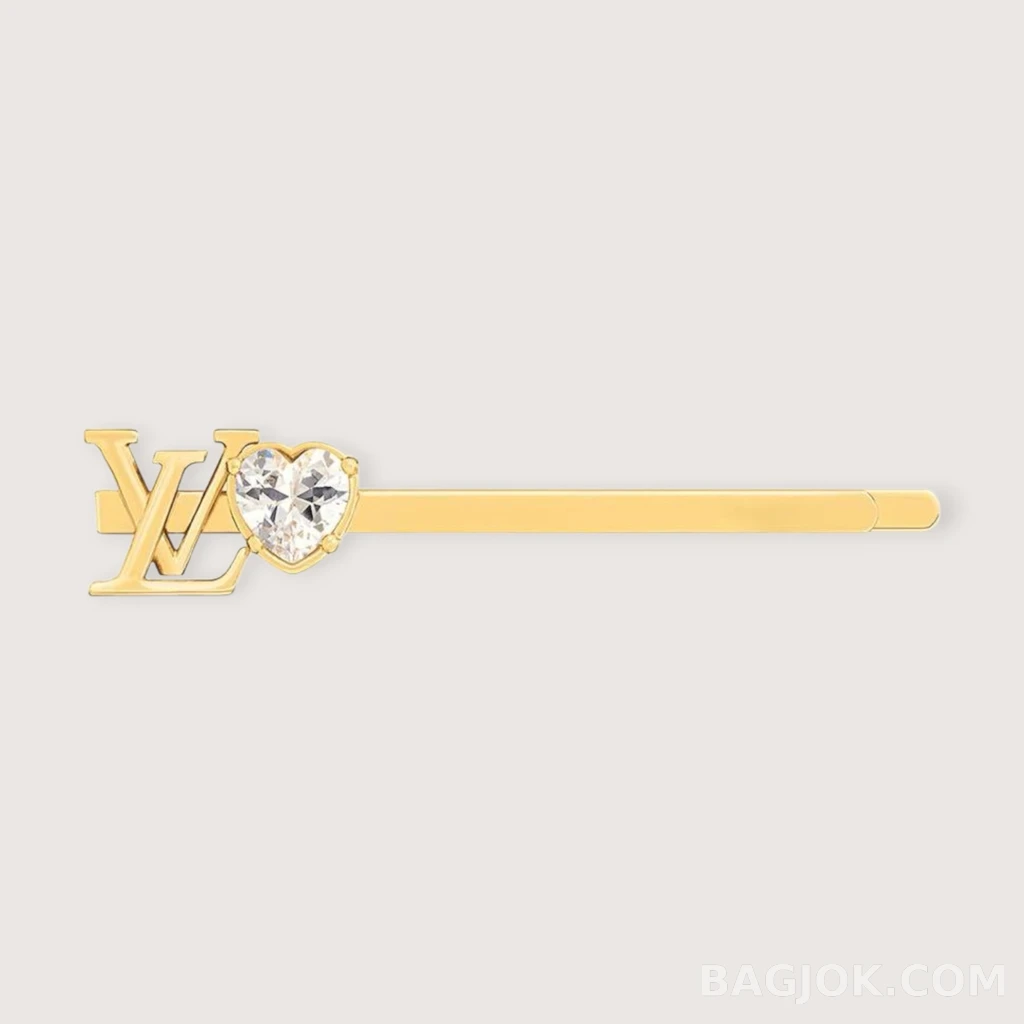 Louis Vuitton 하트 스톤 로고 헤어클립_대표이미지