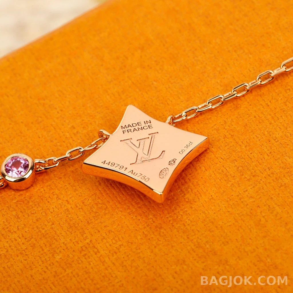 루이비통 Louis Vuitton Color Blossom BB Star 핑크 사파이어 목걸이 상세 이미지