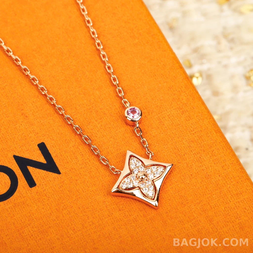 루이비통 Louis Vuitton Color Blossom BB Star 핑크 사파이어 목걸이 상세 이미지