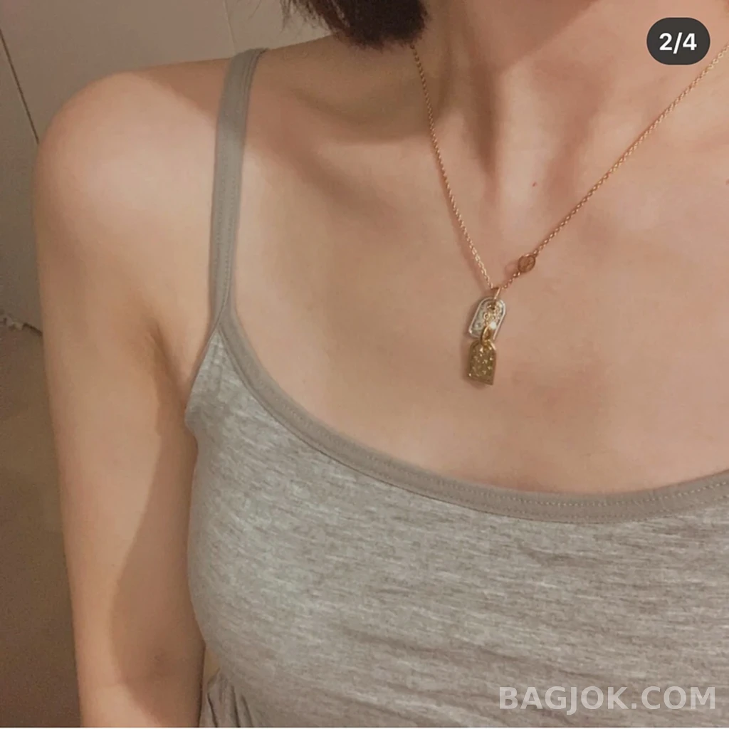 루이비통 Louis Vuitton 풀스톤 플레이트 목걸이 상세 이미지