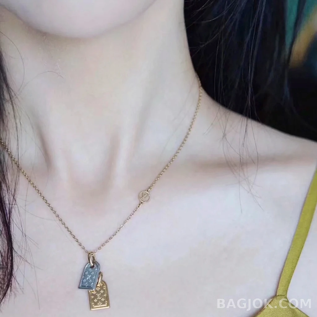 루이비통 Louis Vuitton 풀스톤 플레이트 목걸이 상세 이미지