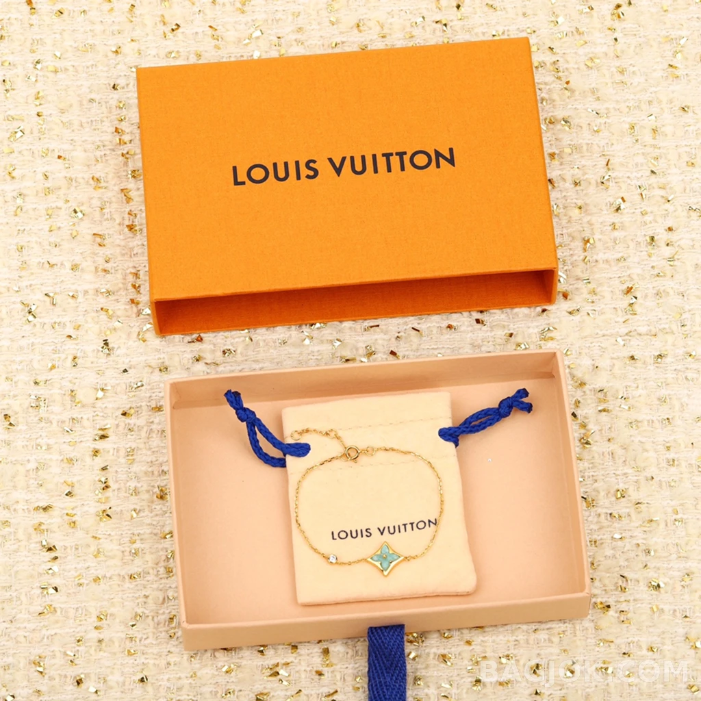 루이비통 Louis Vuitton Color Blossom BB Star 터콰이즈 팔찌 상세 이미지
