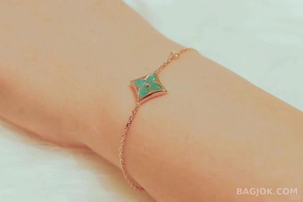 루이비통 Louis Vuitton Color Blossom BB Star 터콰이즈 팔찌 상세 이미지