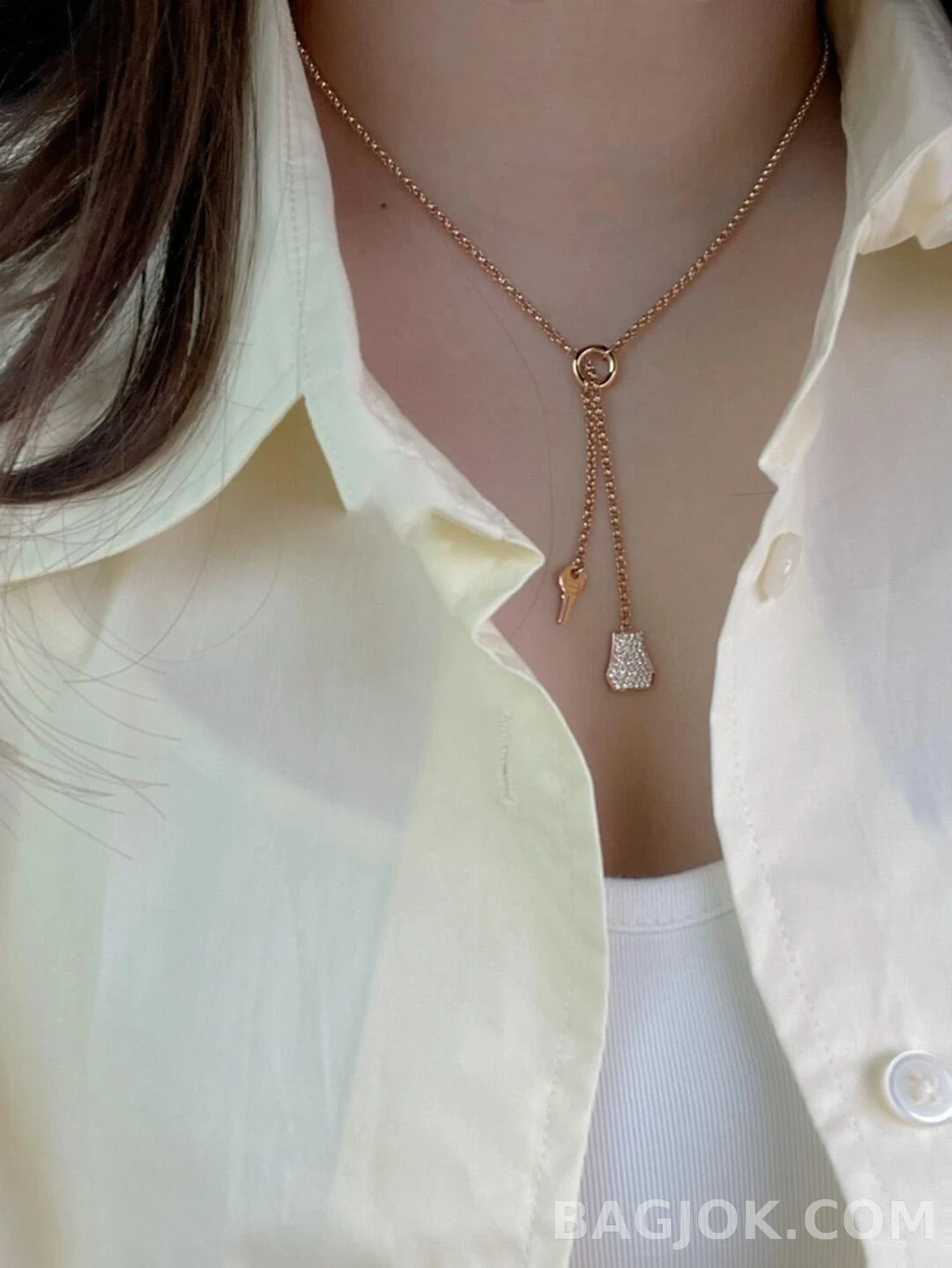 에르메스 Hermès Kelly Clochette 목걸이 상세 이미지