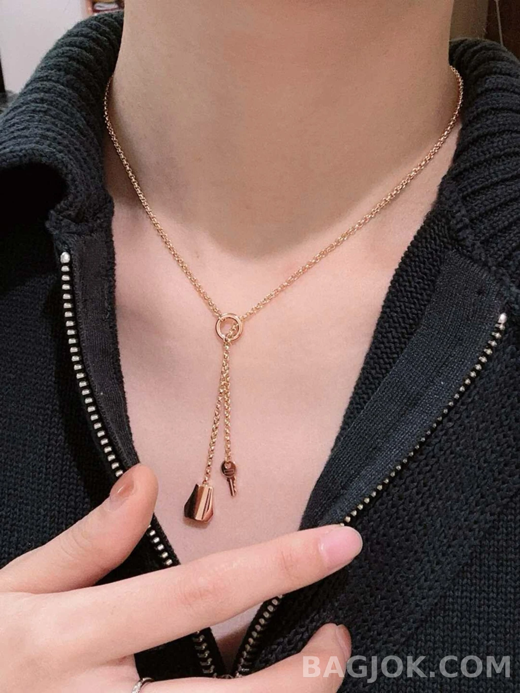 에르메스 Hermès Kelly Clochette 목걸이 상세 이미지