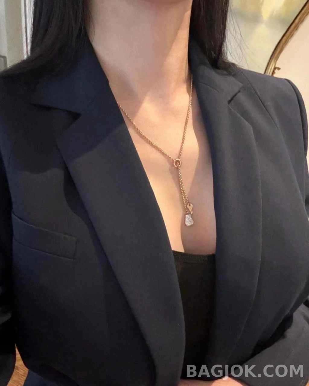 에르메스 Hermès Kelly Clochette 목걸이 상세 이미지