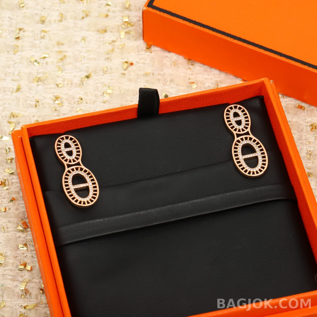 에르메스 Hermès Chaine d'Ancre 더블 드롭 귀걸이 상세 이미지