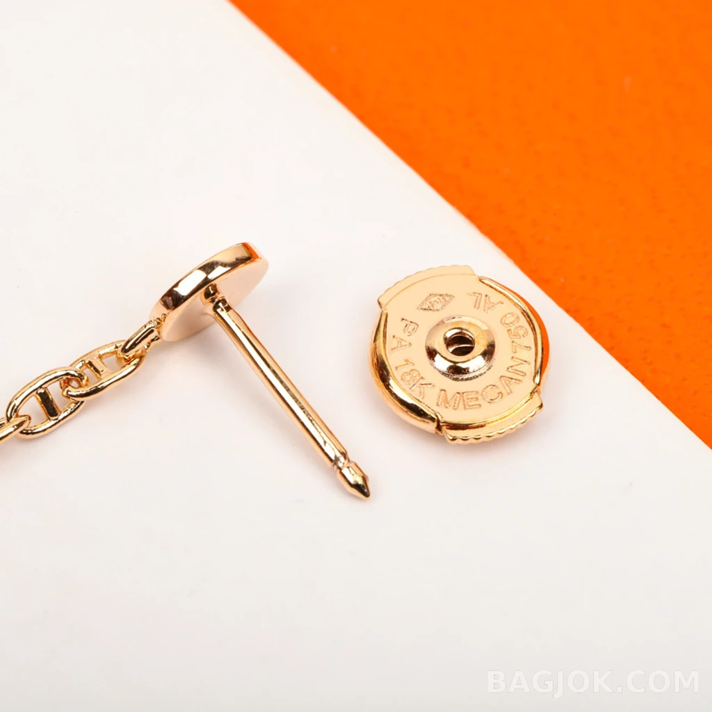 에르메스 Hermès Chaine d'Ancre 롱 드롭 귀걸이 상세 이미지