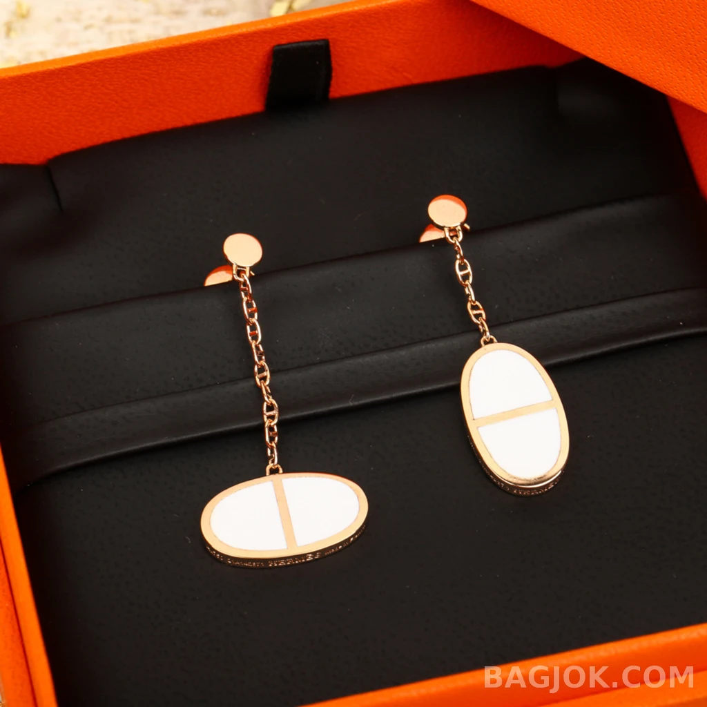 에르메스 Hermès Chaine d'Ancre 롱 드롭 귀걸이 상세 이미지