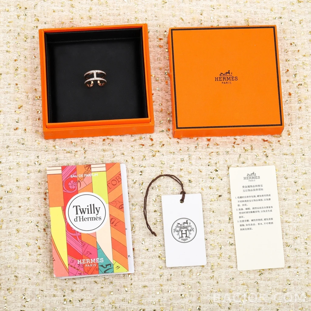 에르메스 Hermès H 풀스톤 반지 상세 이미지