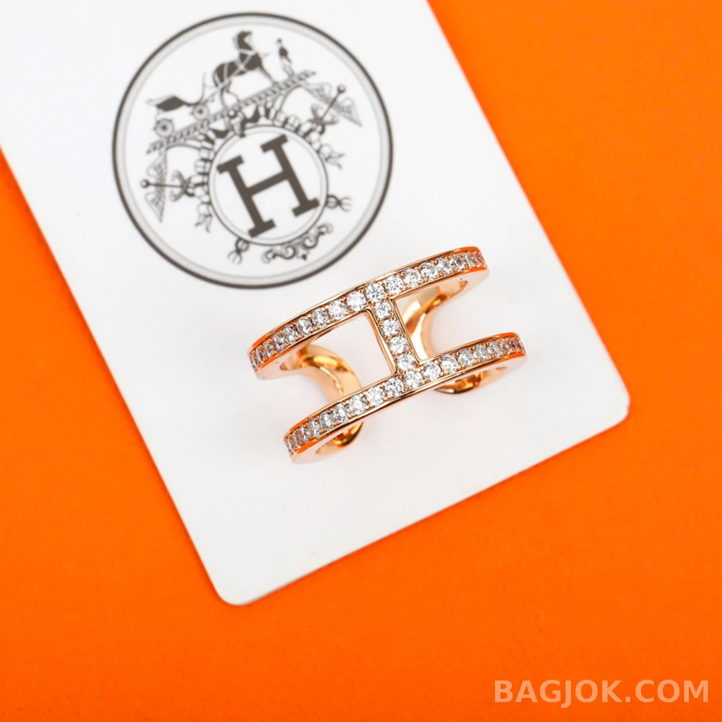 에르메스 Hermès H 풀스톤 반지 상세 이미지