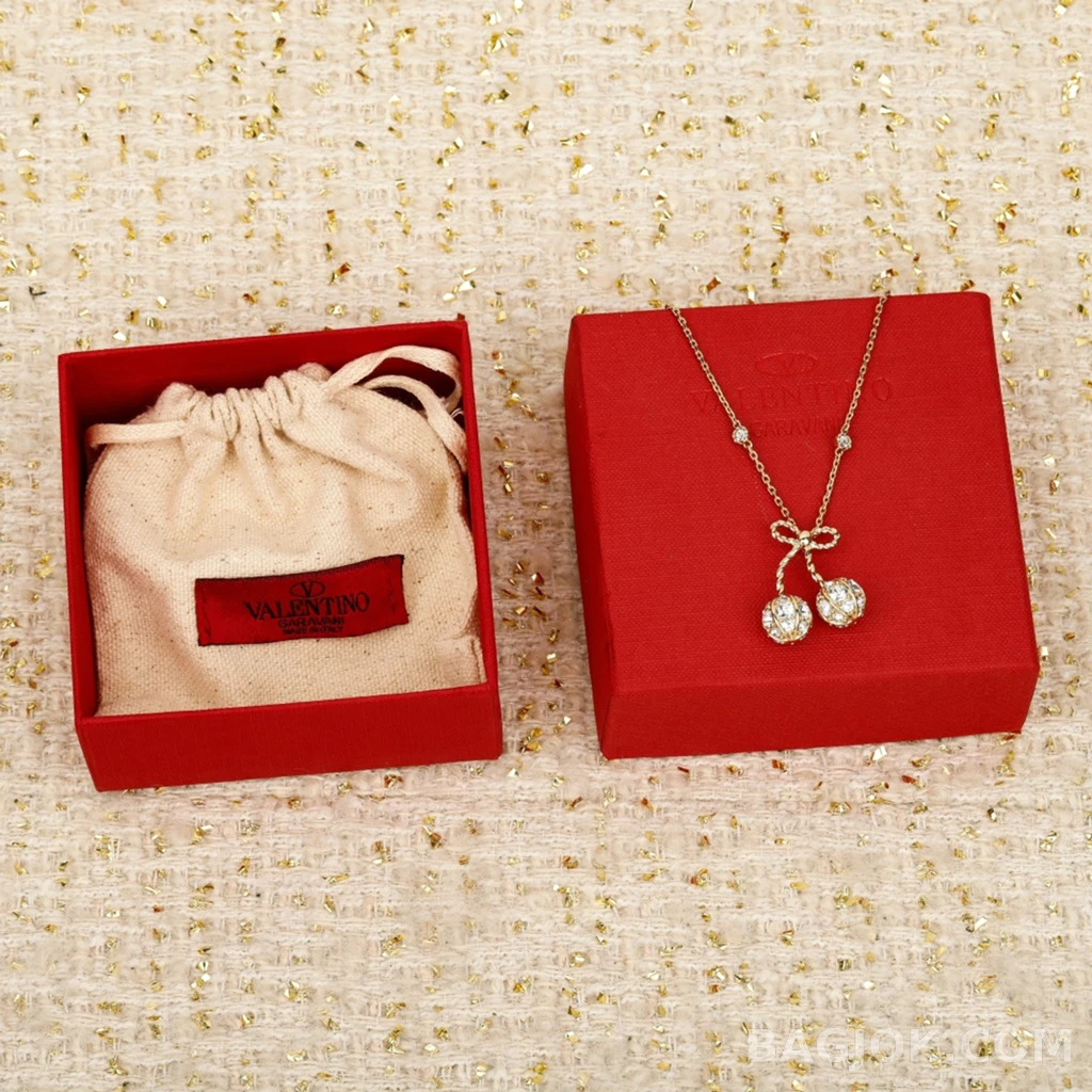 발렌티노 Valentino 체리 풀스톤 목걸이 상세 이미지