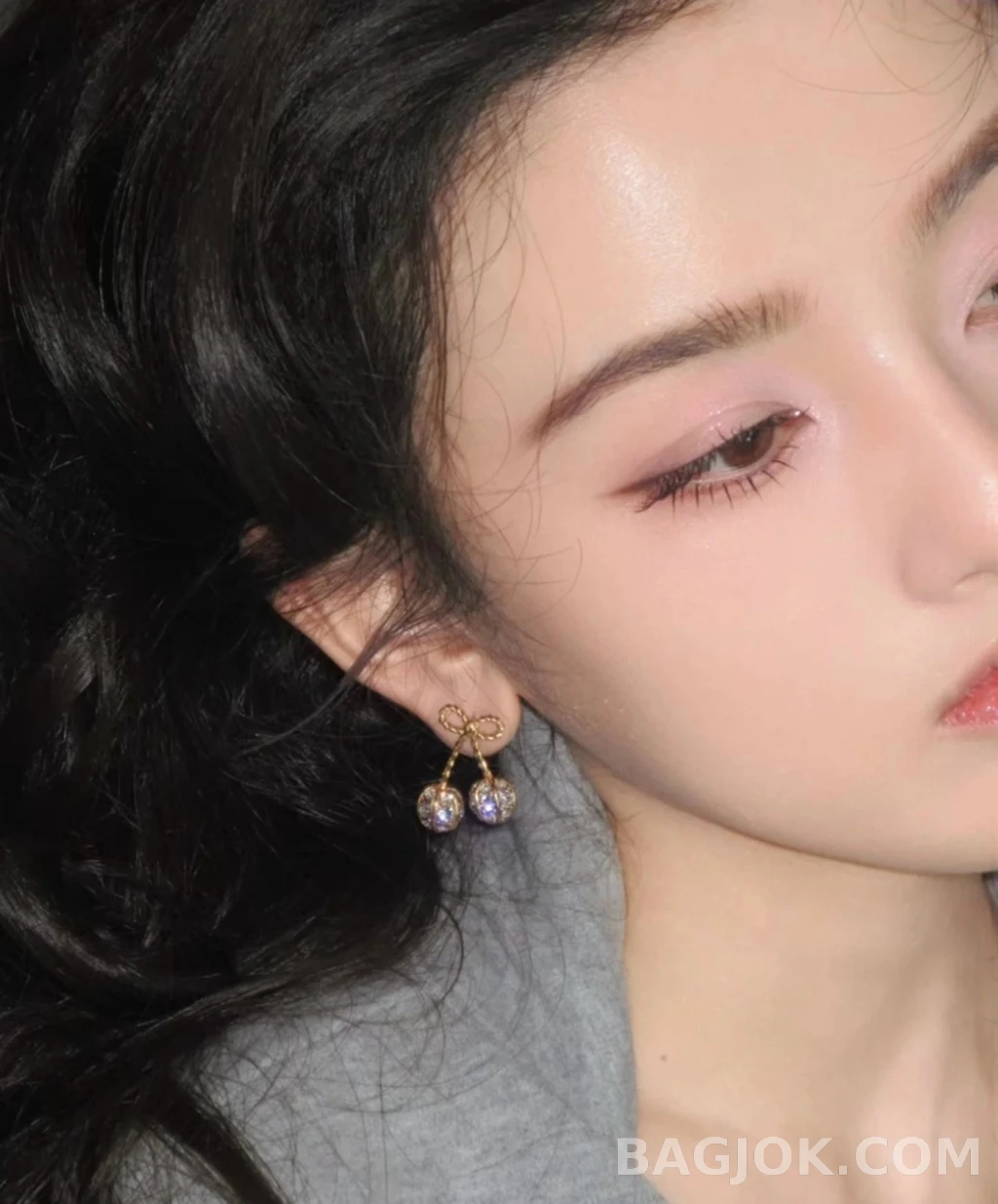 발렌티노 Valentino 체리 풀스톤 귀걸이 상세 이미지