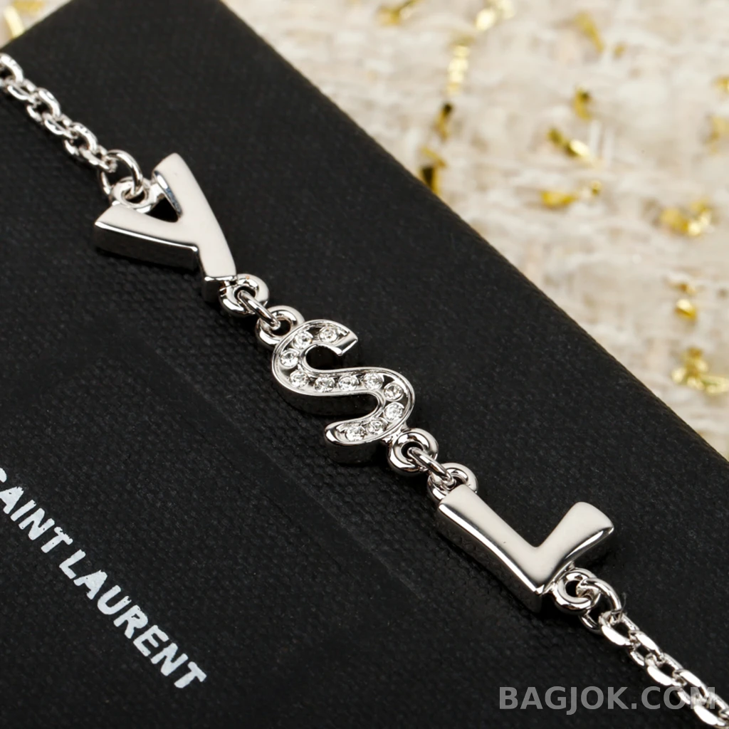 생로랑 Saint Laurent YSL 로고 팔찌 상세 이미지