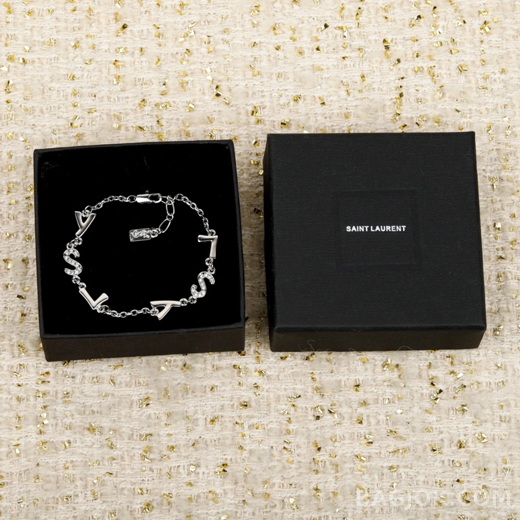 생로랑 Saint Laurent YSL 로고 팔찌 상세 이미지