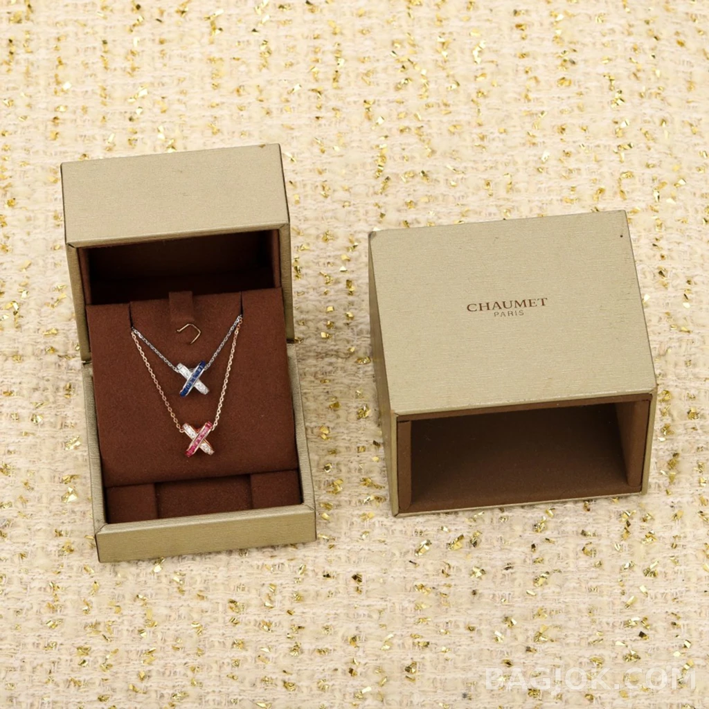 쇼메 Chaumet Jeux de Liens 크로스 목걸이 상세 이미지