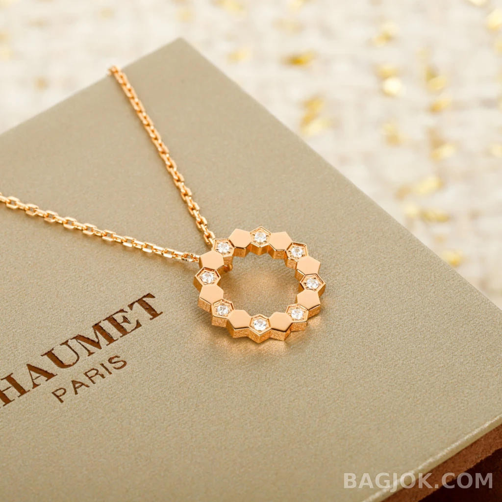 쇼메 Chaumet Bee My Love 헥사곤 오픈 목걸이 상세 이미지