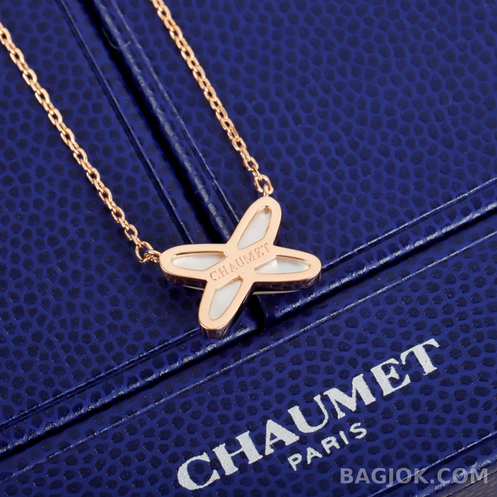 쇼메 Chaumet Jeux de Liens 크로스 목걸이 상세 이미지
