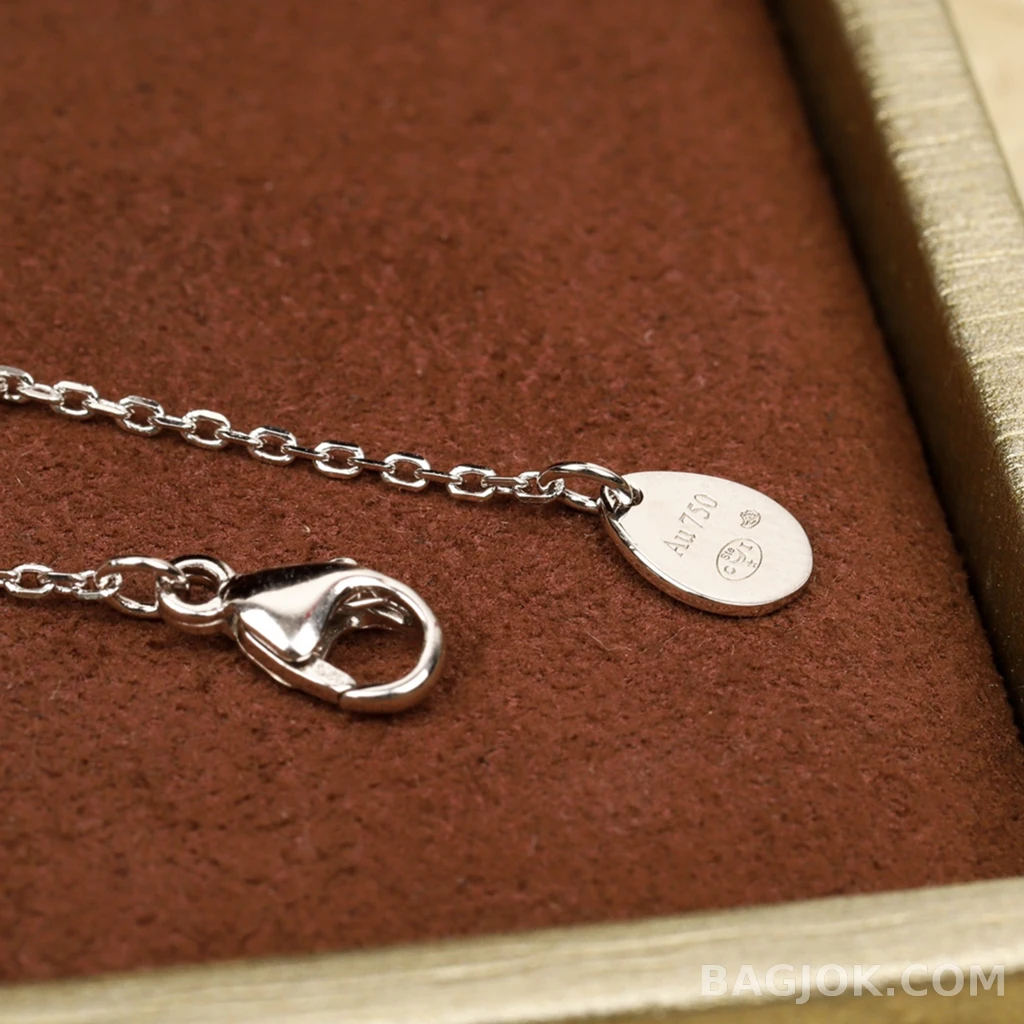 쇼메 Chaumet Joséphine V라인 레드 스톤 목걸이 상세 이미지
