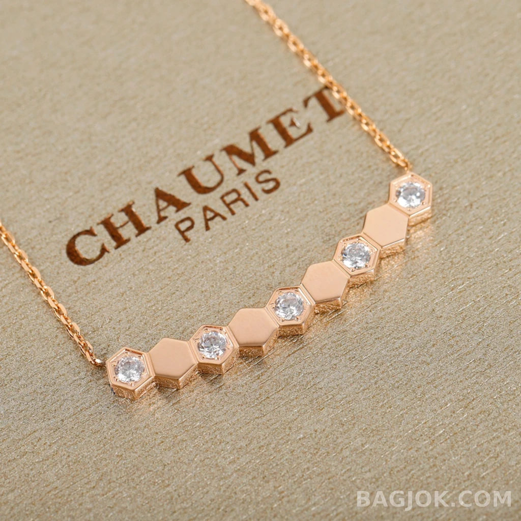 쇼메 Chaumet Bee My Love 헥사곤 바 목걸이 상세 이미지