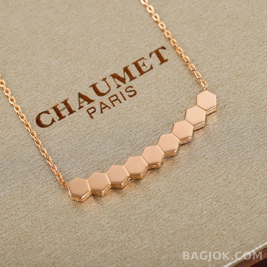 쇼메 Chaumet Bee My Love 헥사곤 바 목걸이 상세 이미지