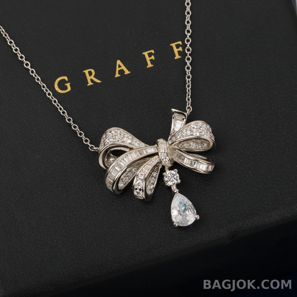 그라프 Graff Tilda’s Bow 펜던트 목걸이 상세 이미지