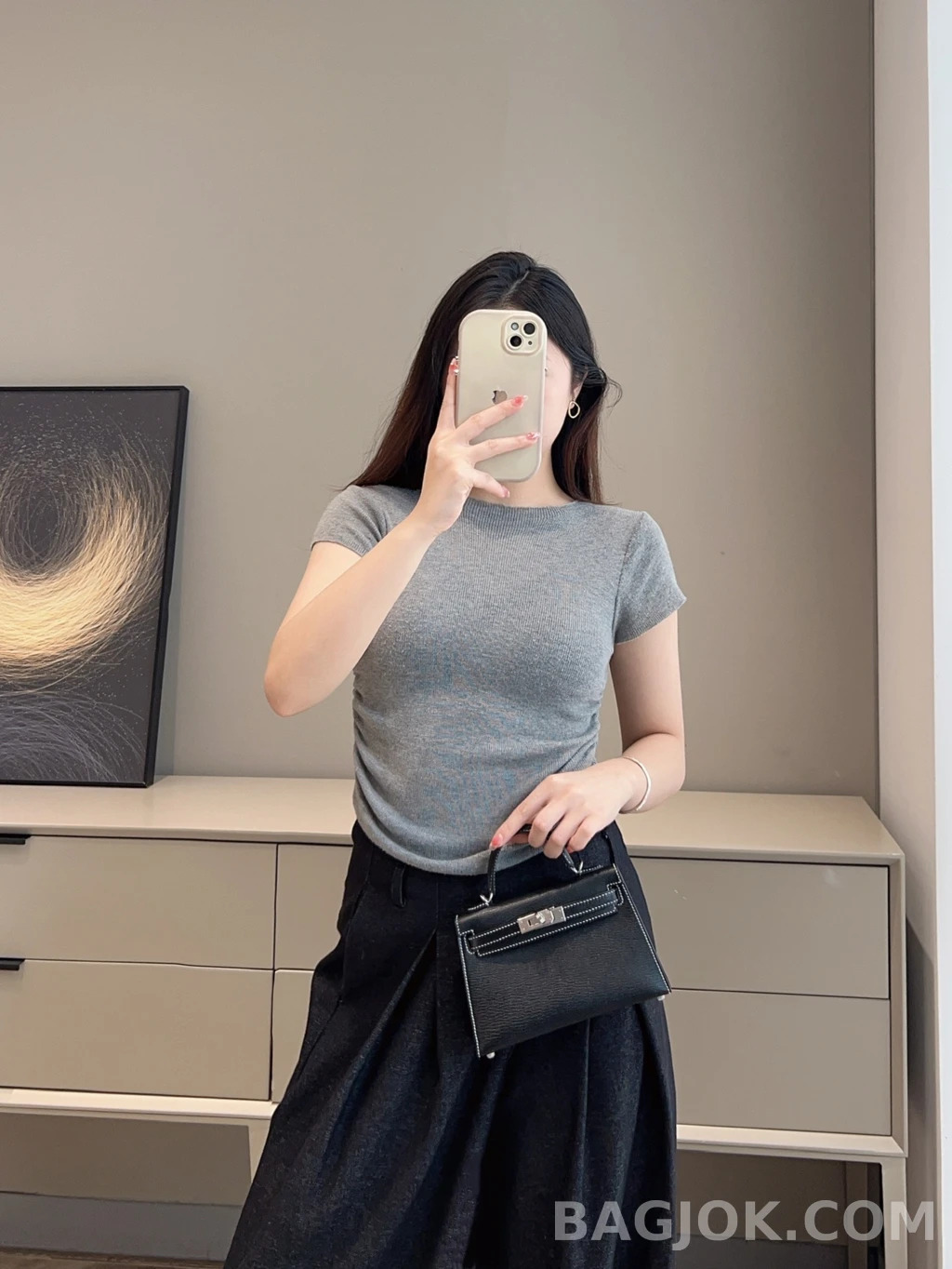 에르메스 Hermes 미니 켈리 Ⅱ 19 쉐브르 상세 이미지