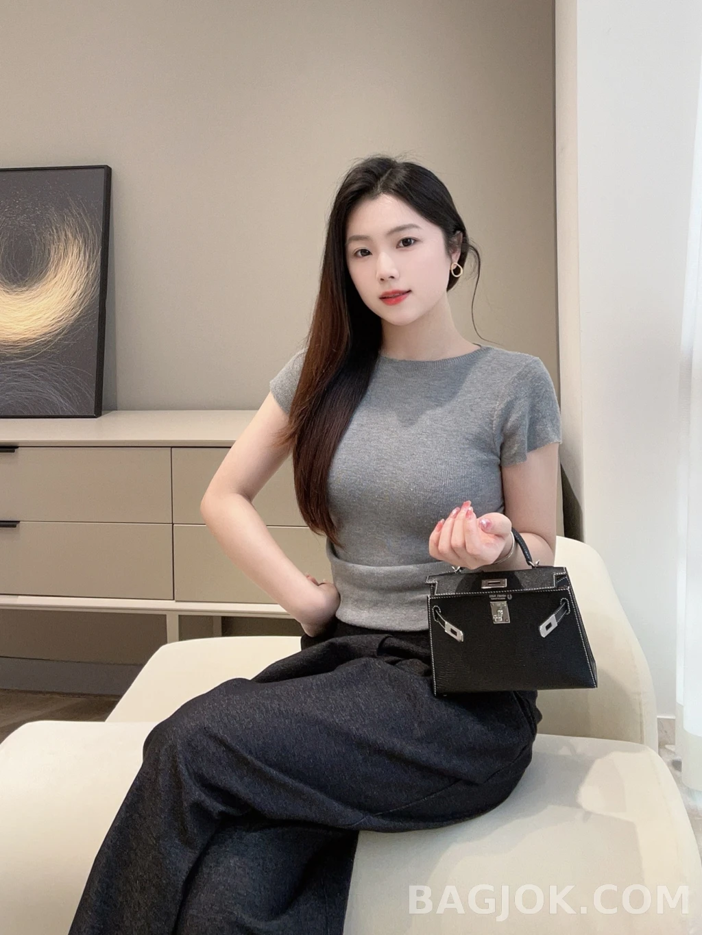 에르메스 Hermes 미니 켈리 Ⅱ 19 쉐브르 상세 이미지