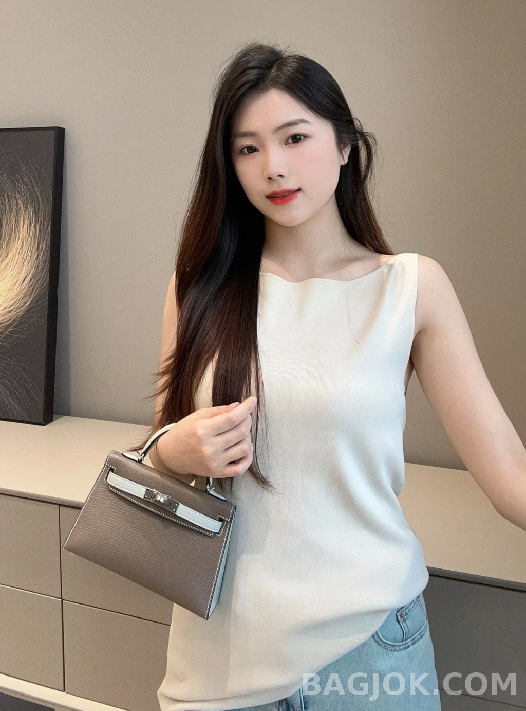 에르메스 Hermes 미니 켈리 Ⅱ 19 쉐브르 상세 이미지