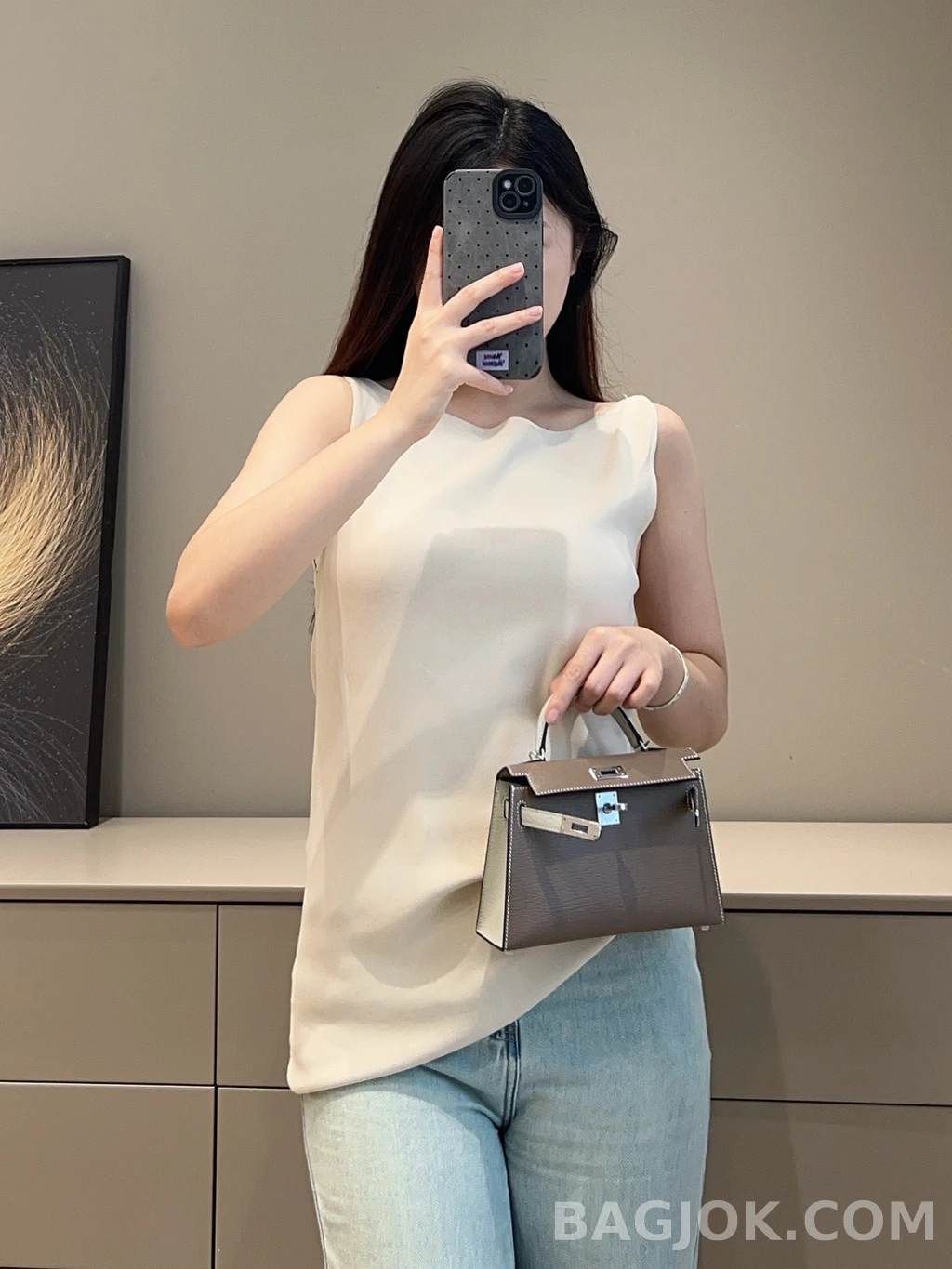 에르메스 Hermes 미니 켈리 Ⅱ 19 쉐브르 상세 이미지